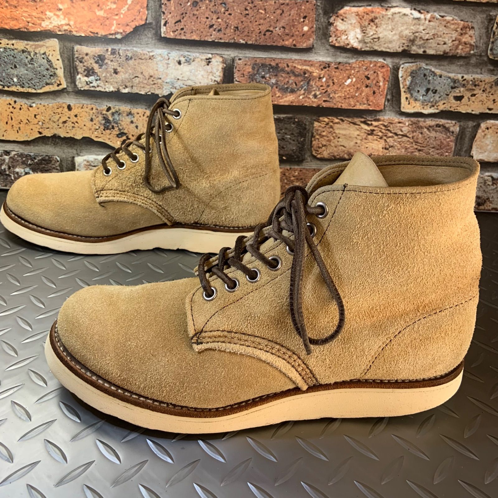 半円犬タグ RED WING 8167 US9 8.5E 箱付 良品 半円犬タグ】レッドウィング 8167 スエード アイ