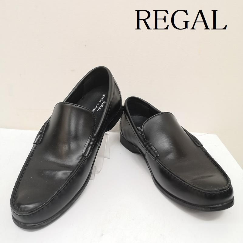 極美品【REGAL】リーガル JZ01　コブラヴァンプ スリッポン 黒 ブラック 極美品【REGAL】リーガル JZ01 コブラヴァンプ スリッポン 黒