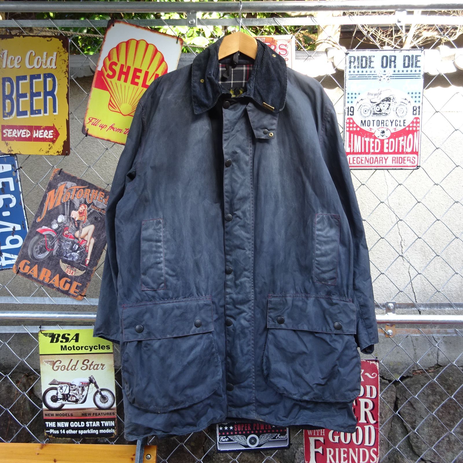 Barbour バブアー　ナイロンジャケット　ネイビー Barbour ナイロンジャケット BARBOUR / バブアー 417別注 Short