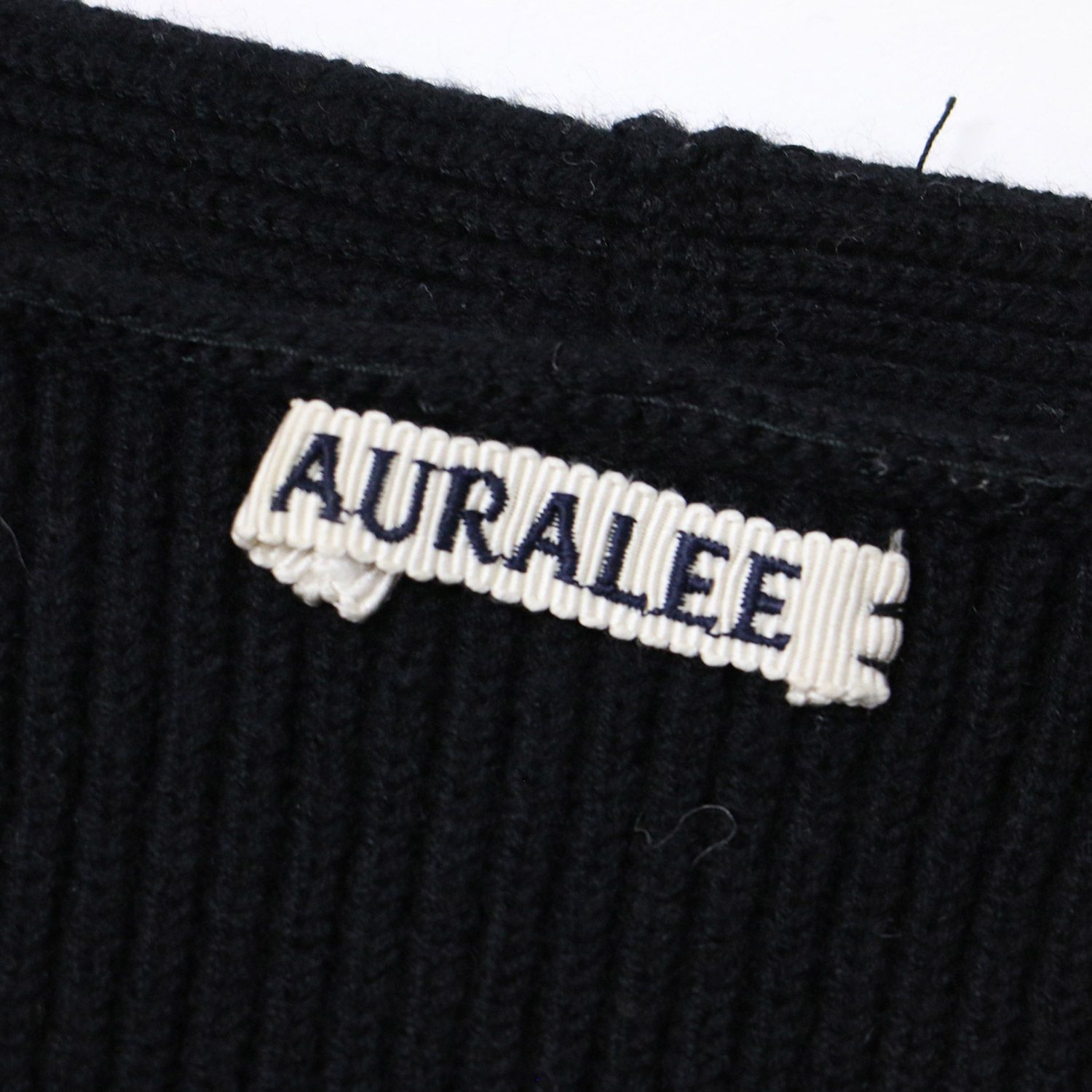 AURALEE オーラリー ニット ブラック 黒 サイズ:0(S) スーパーファイン 