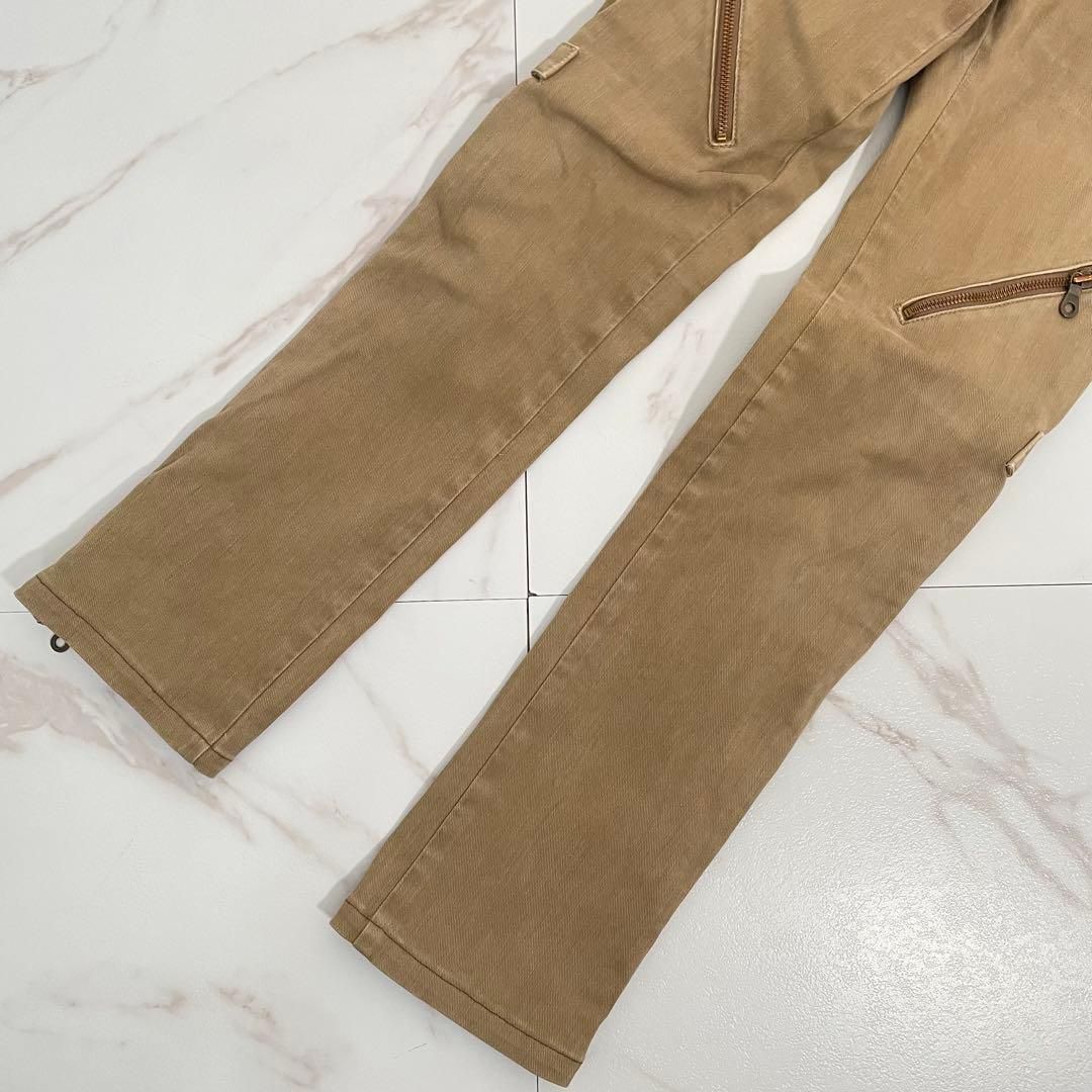 ジップ スキニーパンツ