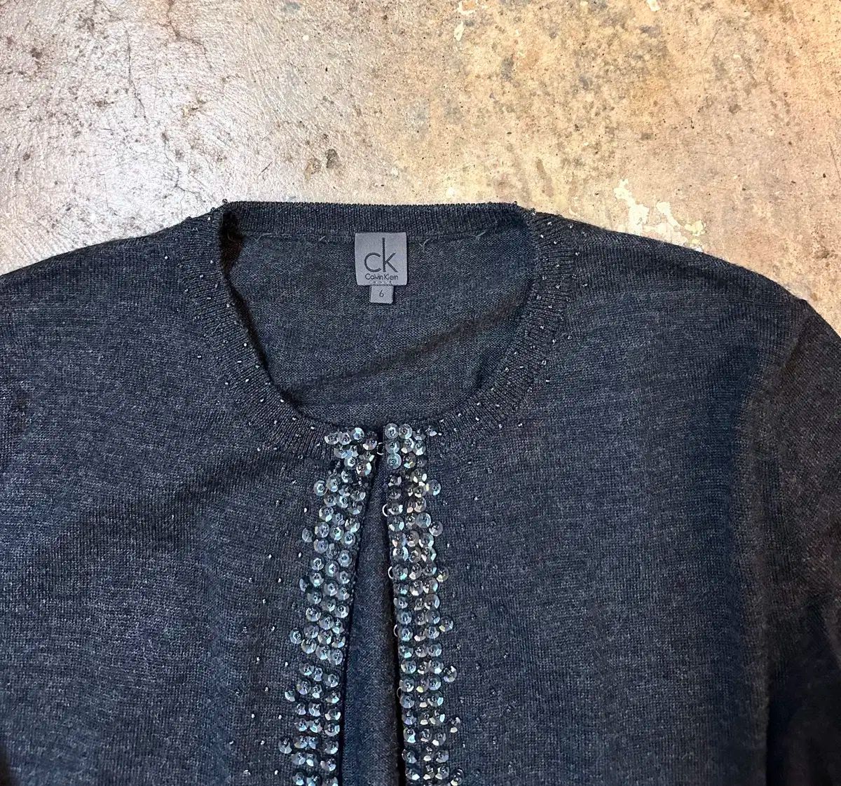 Calvin Klein カルバン クライン ビーズディテール カーディガン
