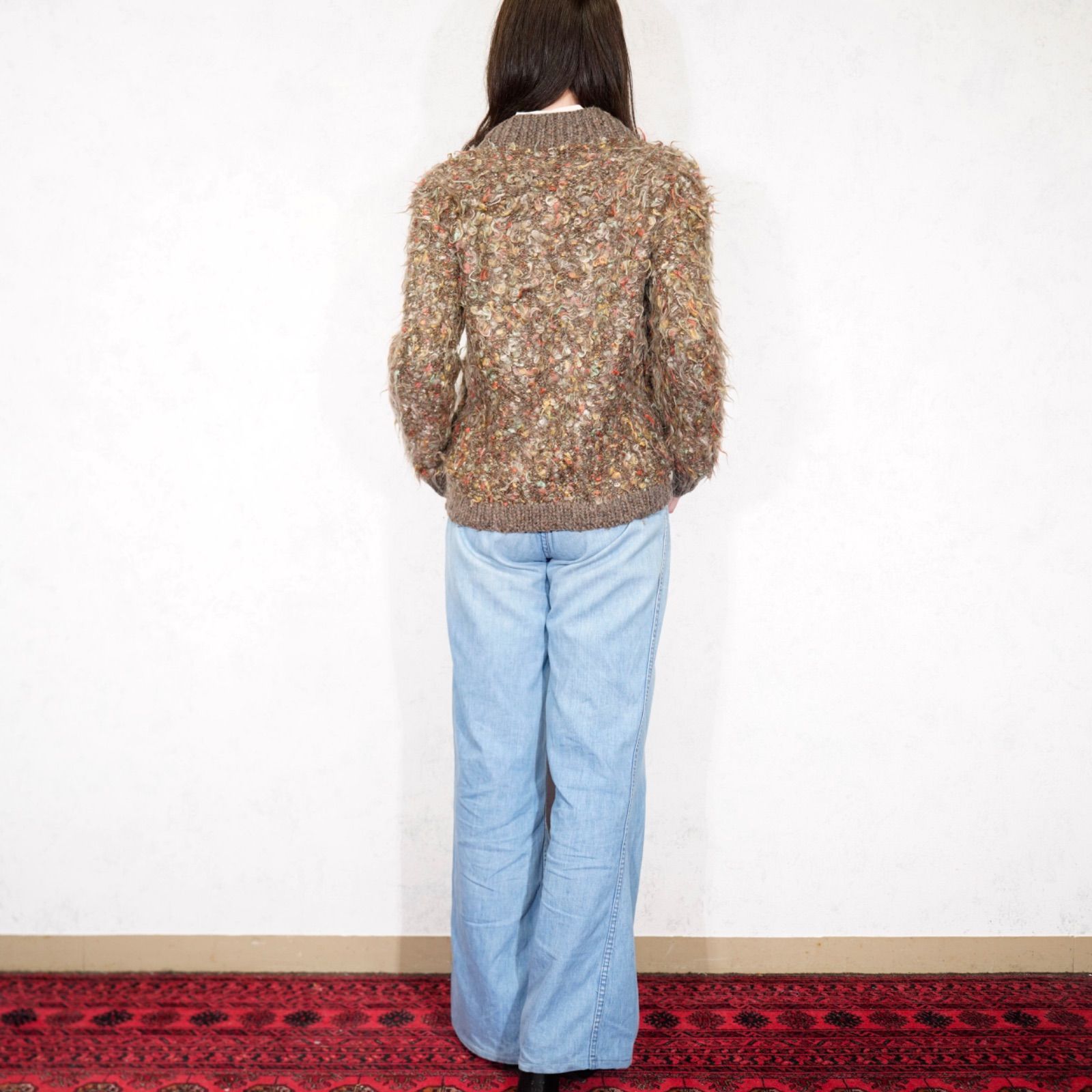 SPECIAL ITEM EU VINTAGE MOHAIR LIKE SHAGGY MIX KNIT ZIP UP BLOUSON ヨーロッパ古着モヘア風シャギーミックスニットジップアップブルゾン SIROKUMA-CORPORATION_COM