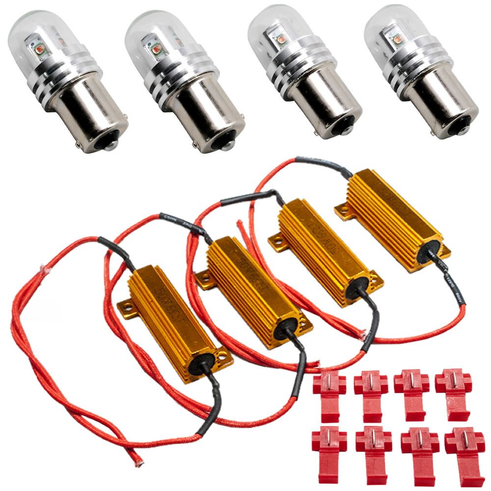 鬼爆閃光 プレオネスタ RA1/2 [H11.6～H15.12] LEDウインカー球 F+抵抗器 4個セット
