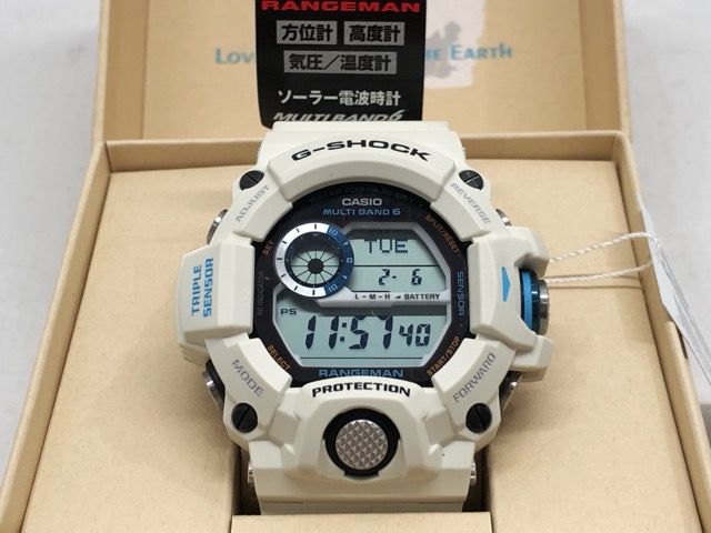 CASIO(カシオ) G-SHOCK Gショック RANGEMAN レンジマン EARTH WATCH 白熊 ホッキョクグマ 電波ソーラー 腕時計 /  GW9408KJ-7JR 【64504-007】