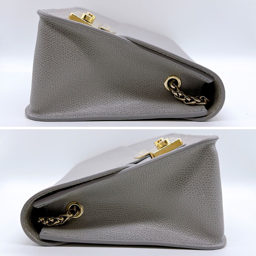 FURLA　メトロポリタン　ミニ　グレージュ FURLA フルラ メトロポリス バッグ ミニ ショルダー クロス