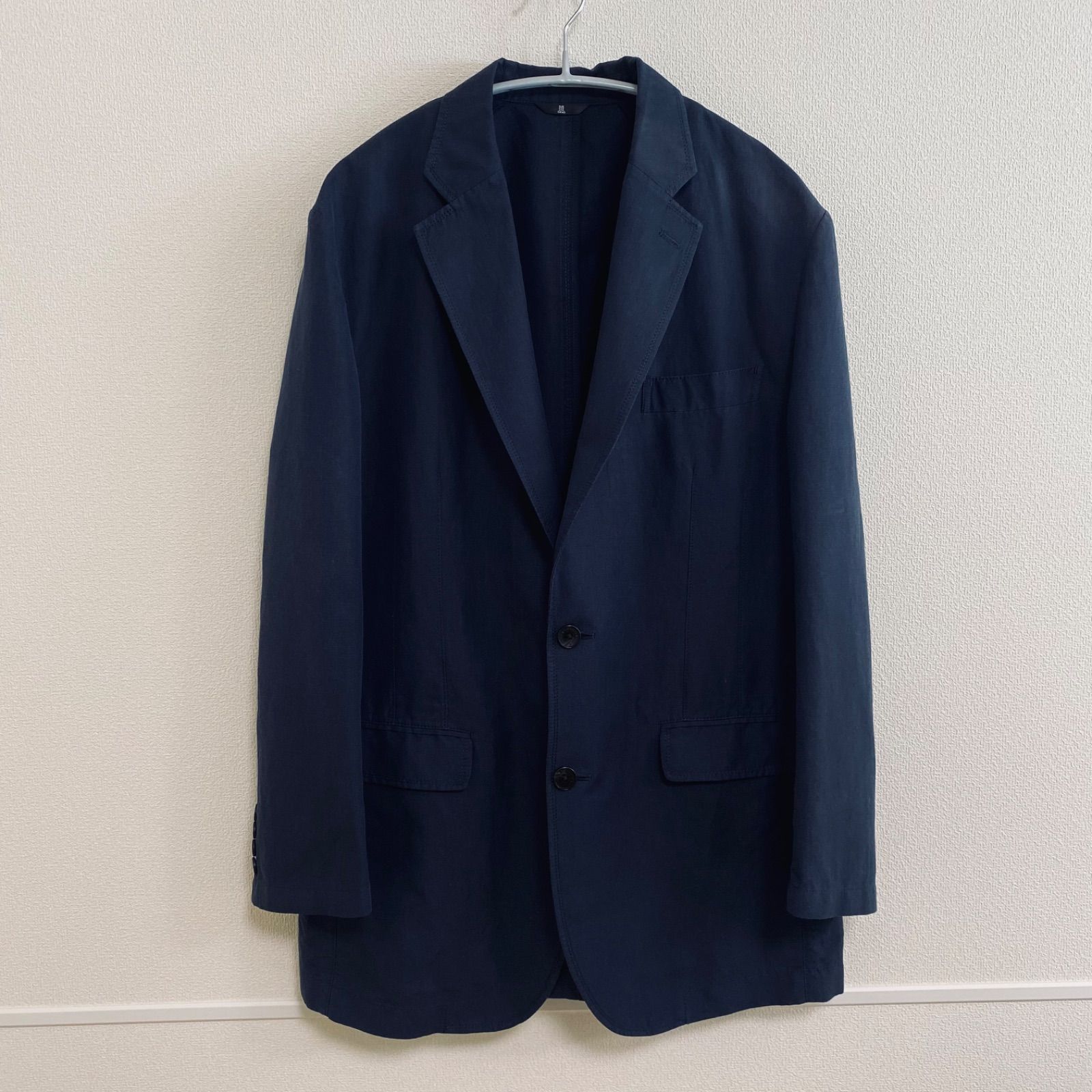 ランバン コレクション リネンジャケット テーラードジャケット LANVIN COLLECTION 麻ジャケット 綿 メンズ L-XL  メルカリShops