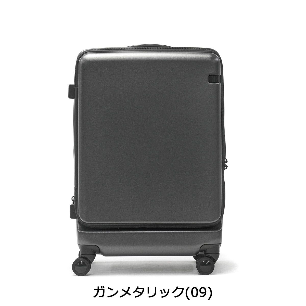 ゼロハリバートン】2輪アルミビジネスキャリー ブラック スーツケース