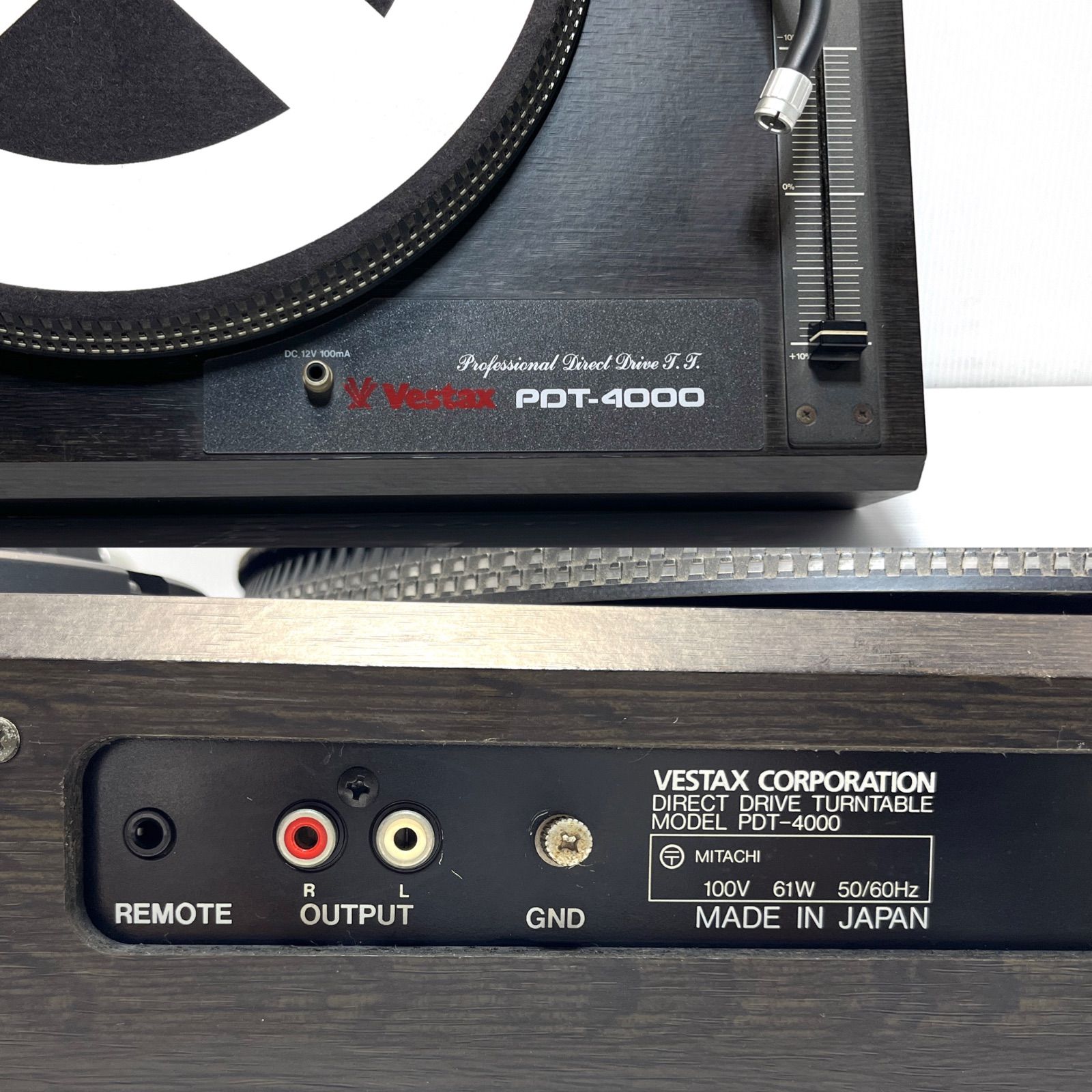 VESTAX ベスタクス　 PDT-4000ターンテーブル VESTAX ターンテーブル mt-4000 MK2 2台セット - メルカリ