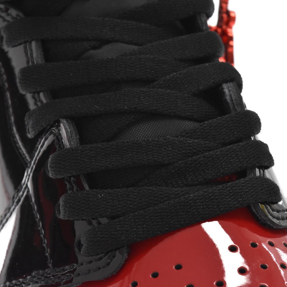 NIKE ナイキ AIR JORDAN 1 RETRO HIGH OG BRED PATENT 555088-063 エアジョーダン1 ハイパテントブレッド ハイカットスニーカー US10 ブラック/レッド