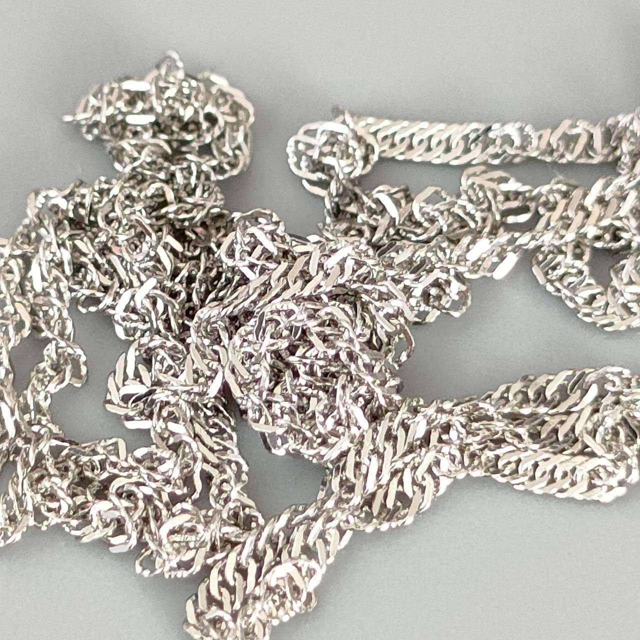 Pt850 プラチナ 男女兼用 スクリューネックレス 1.4ｇ 40㎝ C922