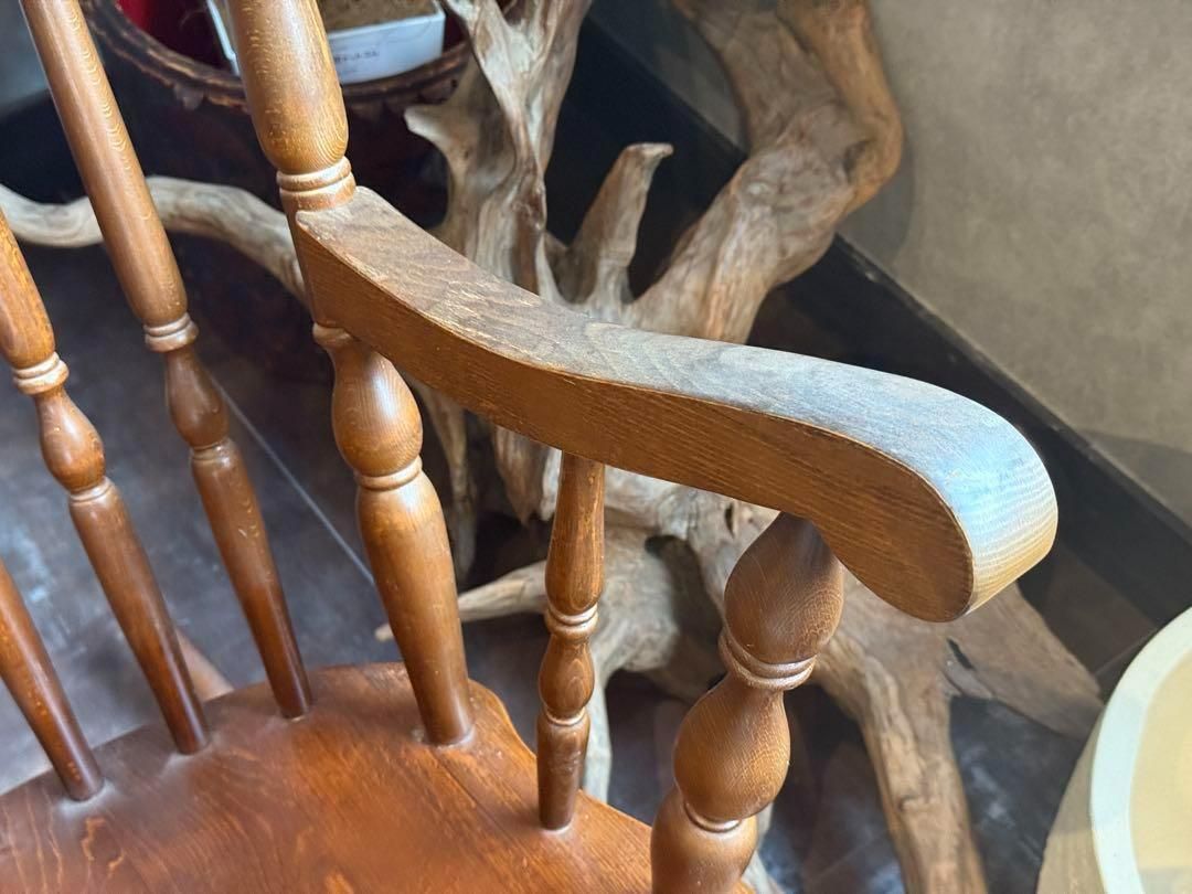 希少　太平WINDS アンティーク　ロッキングチェア　ヴィンテージ　木彫　nZ 希少 太平WINDS アンティーク ロッキングチェア ヴィンテージ