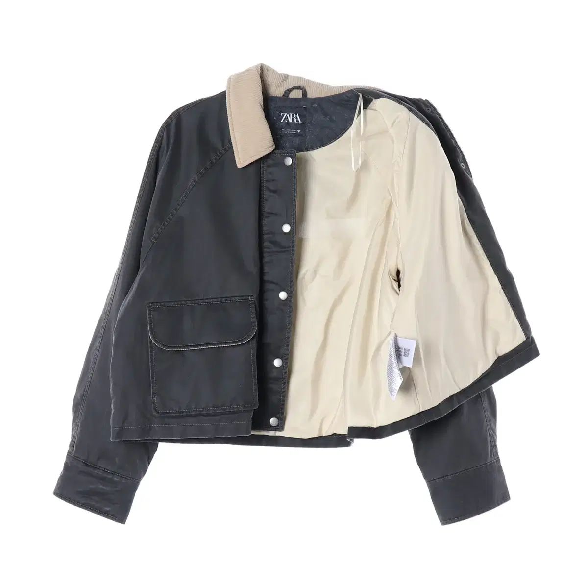 ZARA ザラ オーバーサイズポケット付きジャケット ザラZARA