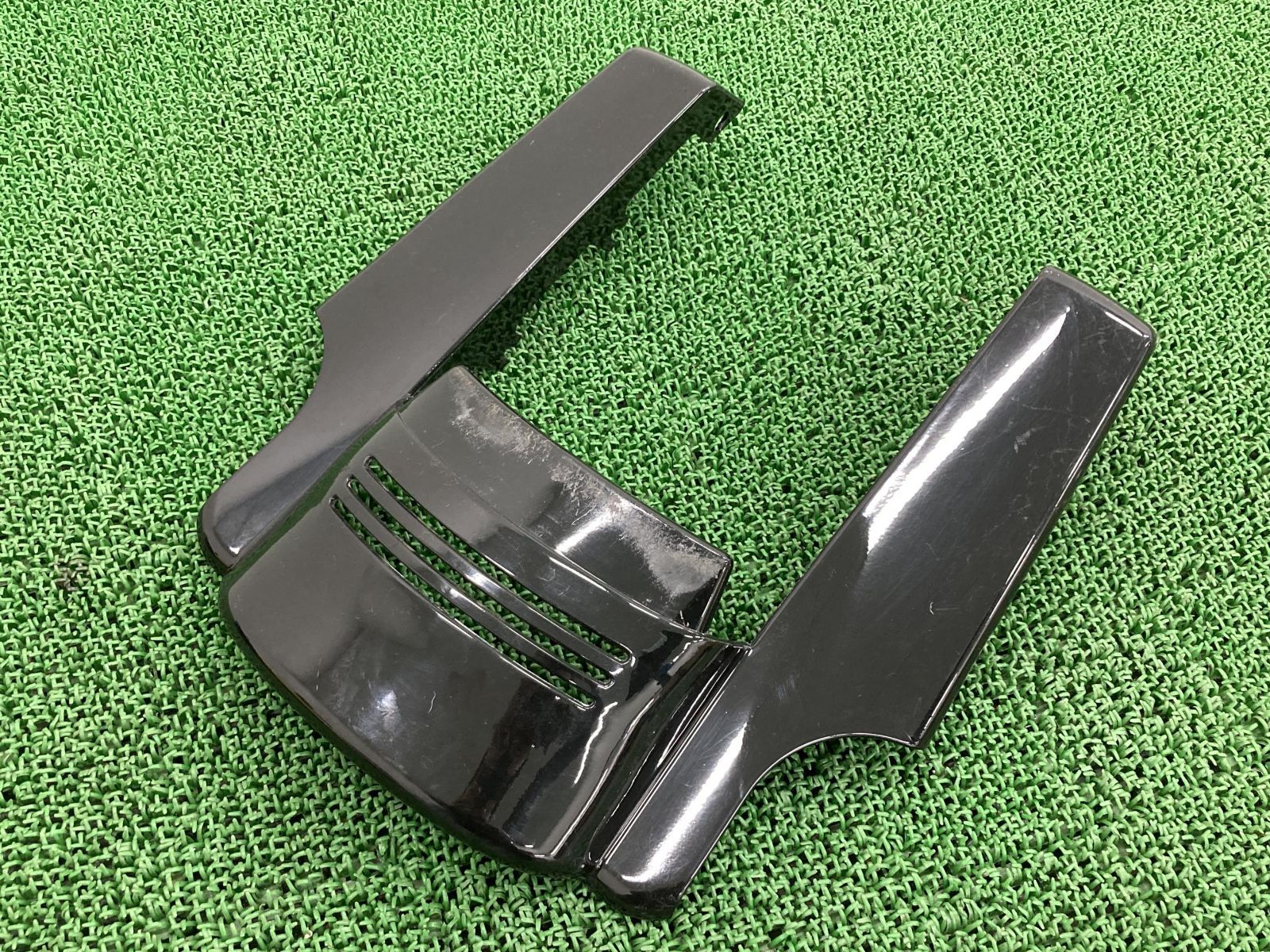 ハーレーツーリング リアフェンダーエクステンション 黒 社外 中古