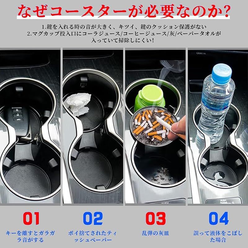 新品】 STI スバル ノンスリップ コースター レヴォーグ