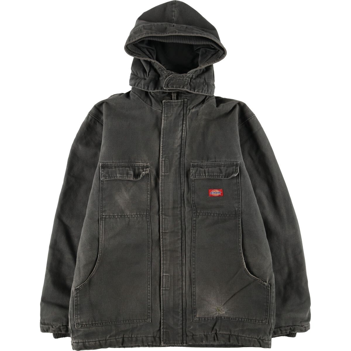 古着 ディッキーズ Dickies ダックフルジップパーカー メンズS相当/eaa492895
