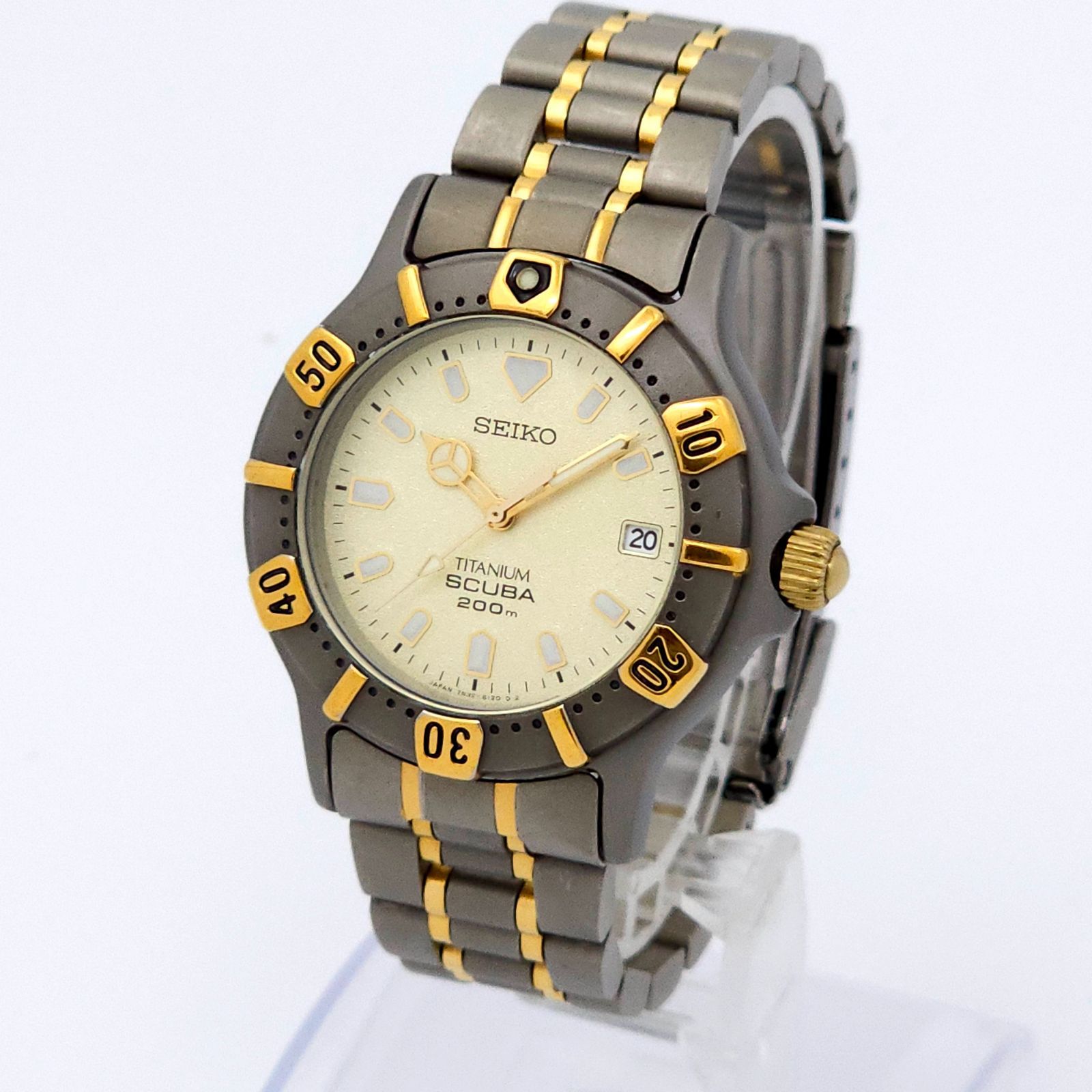 ☆良品 SEIKO セイコー スキューバ200m 7N35-6100 QZ 動作品