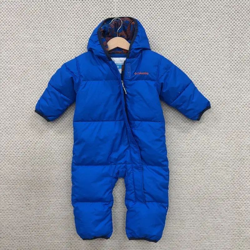 【雷市場（ポンジャン）商品韓国直送】 Columbia(コロンビア) キッズ 青 ダウン 宇宙服 オールインワン 6 ー 12M B00579