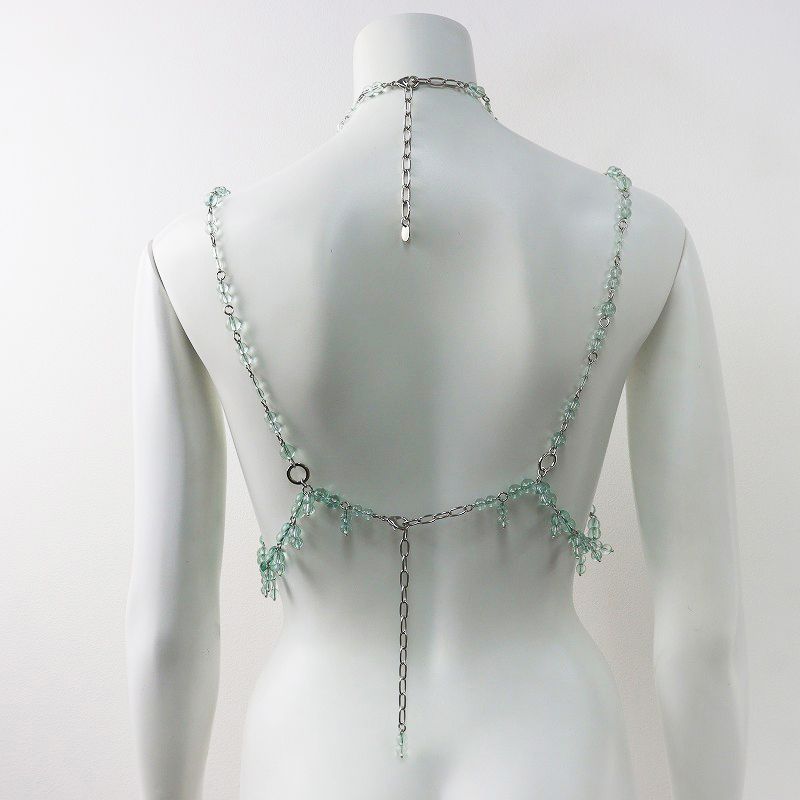 ミューラル　クリアビーズ 2023-2024 定価4万 ミューラル MURAL Dripping clear bustier