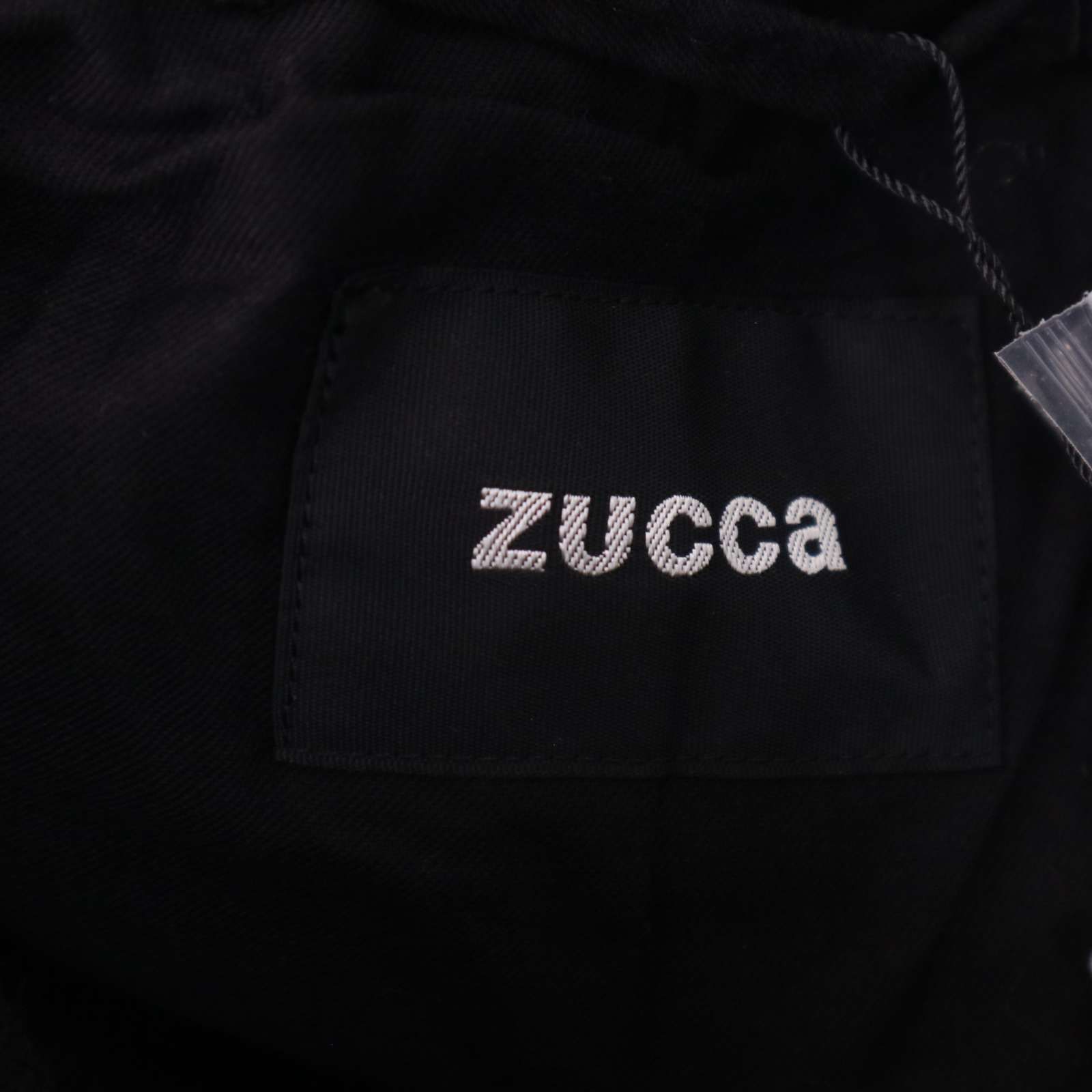 ZUCCa ズッカ 秋冬 ウール ジップデザイン ダッフル コート Sz.S レディース 黒 GULLKHAN_COM