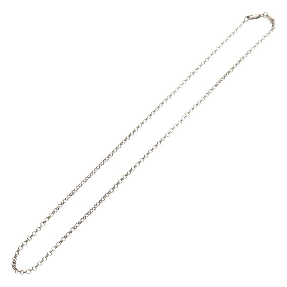 Chrome Hearts シルバー　ロール　チェーン　ネックレス　16inch クロムハーツネックレスロールチェーン16インチ（約40.6cm
