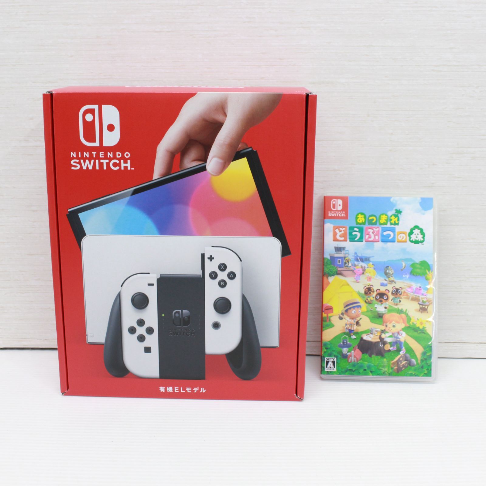 ☆410 Nintendo Switch 有機ELモデル ホワイト あつまれどうぶつの森 