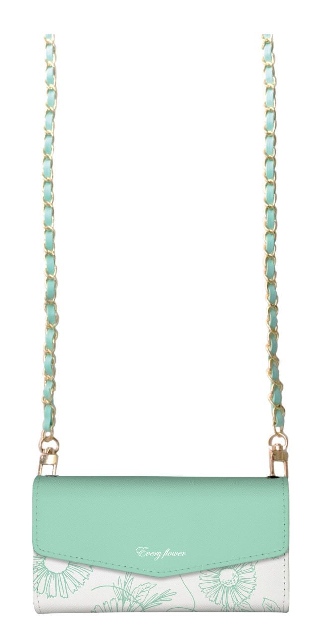 Xperia Ace III SO-53C SOG08 A203SO ケース 手帳型 エクスペリアエース III スマホケース レター 肩掛け チェーン付き 花柄 フラワー お花 大人女子 可愛い おしゃれ ストラップ ミラー付 カラー04