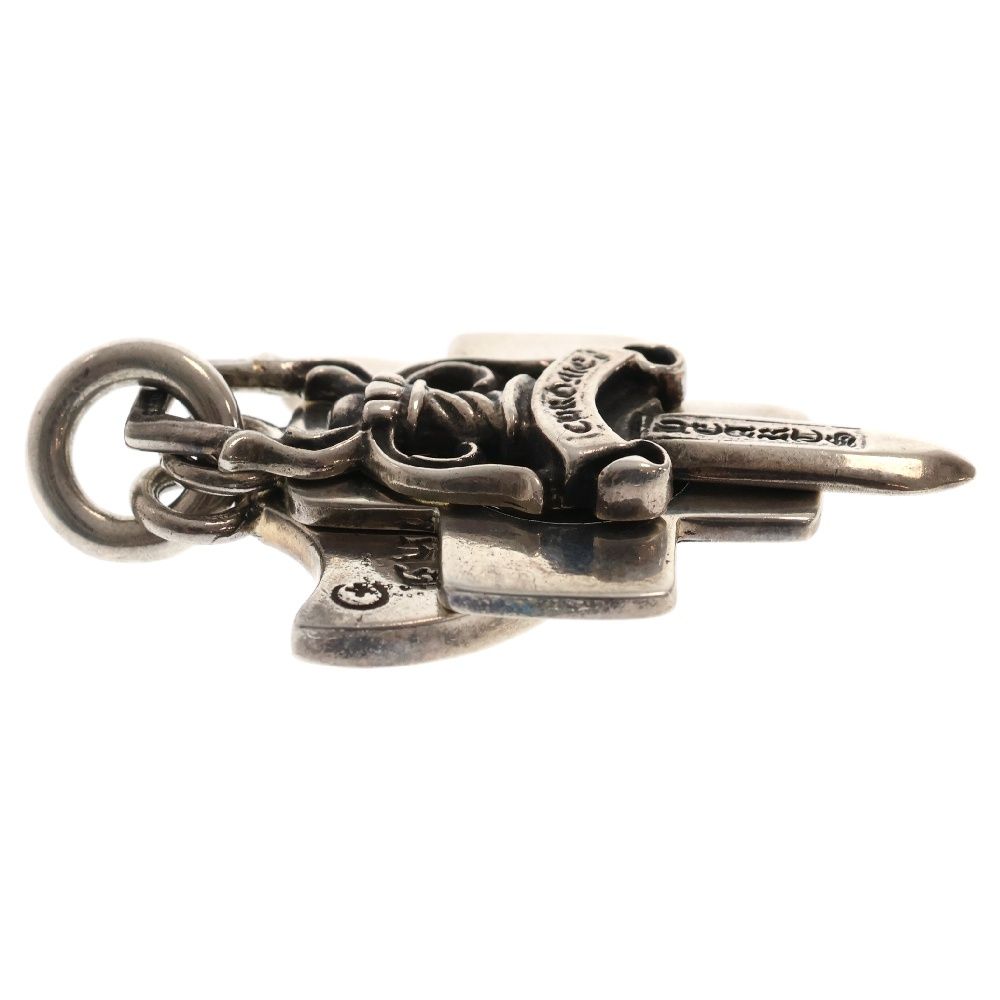 Chrome Hearts 三連シルバー ネックレス Chrome Hearts シルバー RS トリプルクロス ネックレス