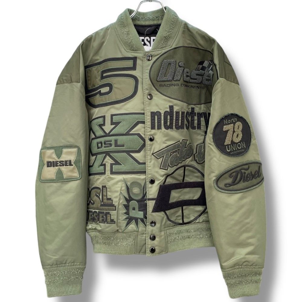 DIESEL 21AW J-BULC-PATCH JACKET Lサイズ カーキ オリーブ A04982