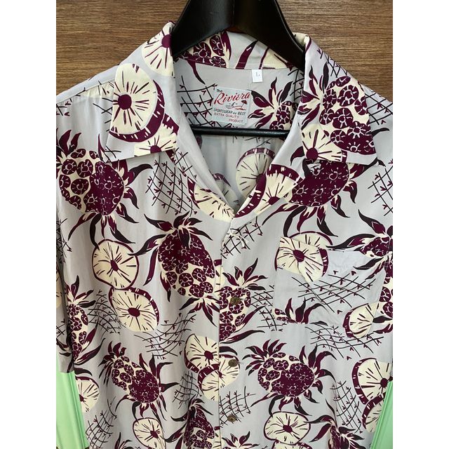 Riviera ヴィンテージ アロハシャツフラワー柄 半袖シャツ Riviera ヴィンテージ アロハシャツフラワー柄 半袖シャツ HPCP