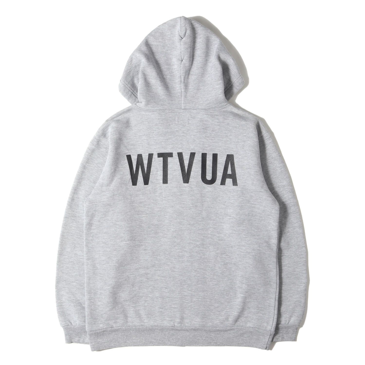 WTAPS ダブルタップス パーカー グレー サイズ:S | WTVUAロゴ