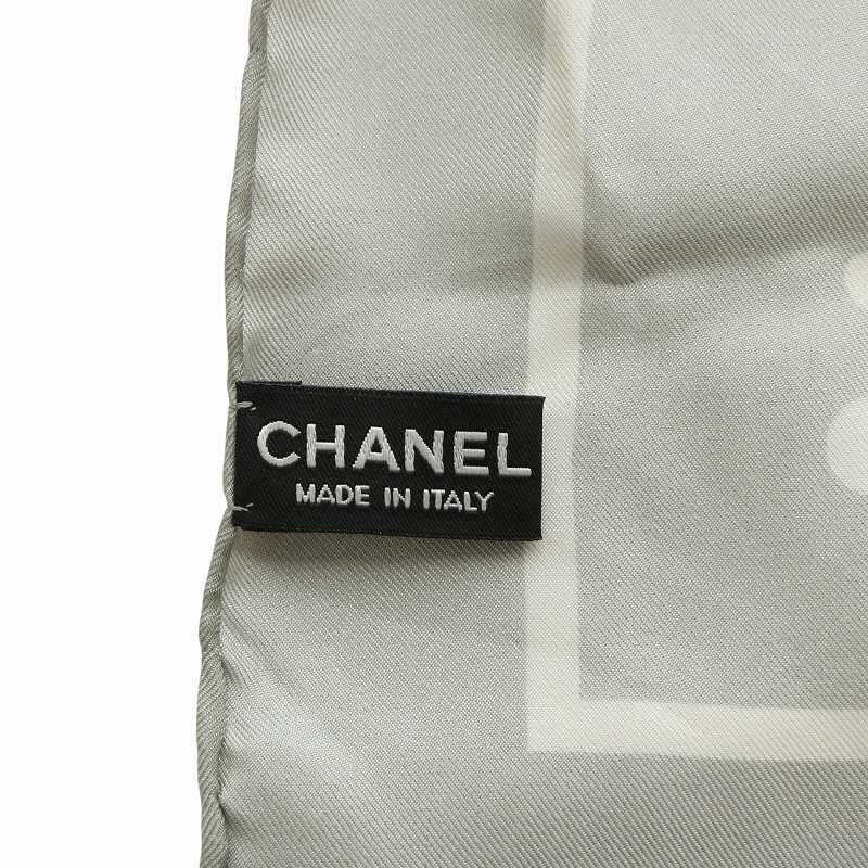 シャネル CHANEL 大判 スカーフ シルク ココマーク セール カメリア