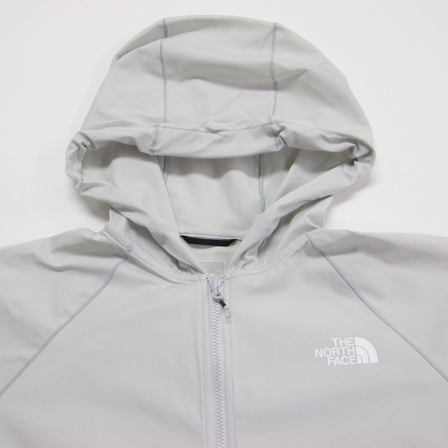 美品】THE NORTH FACE ノースフェイス パーカー ライトグレー サイズ:S 