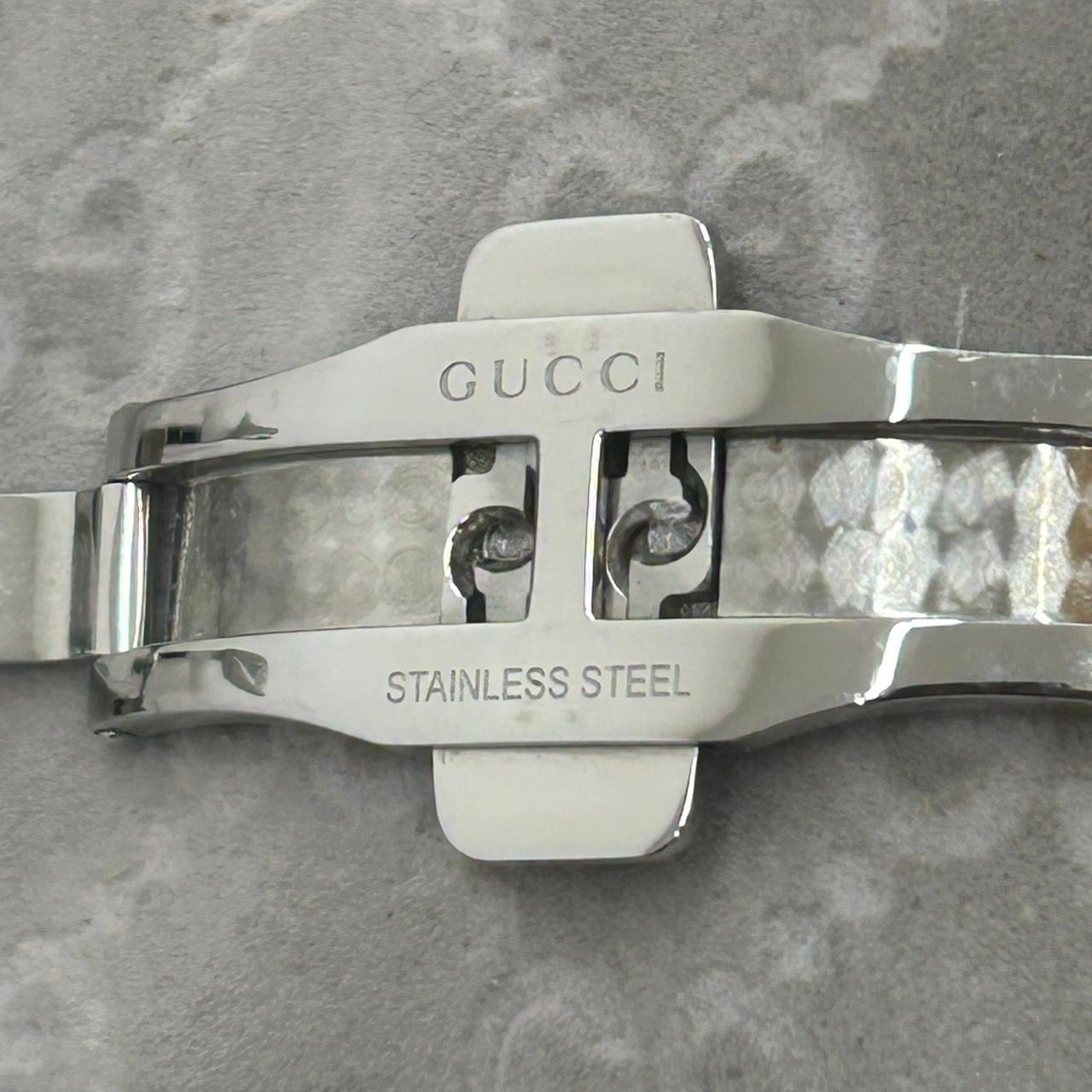 稼働品 GUCCI グッチ 腕時計 5500M Gクラス シェリー トリコロール 