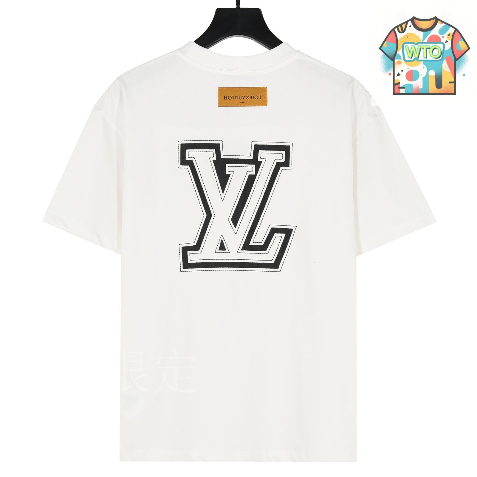 【レースの刺繍ロゴが素敵♡】ルイヴィトン ロゴTシャツ Louis Vuitton 刺繍ロゴ Tシャツ XL 黒 - メルカリ