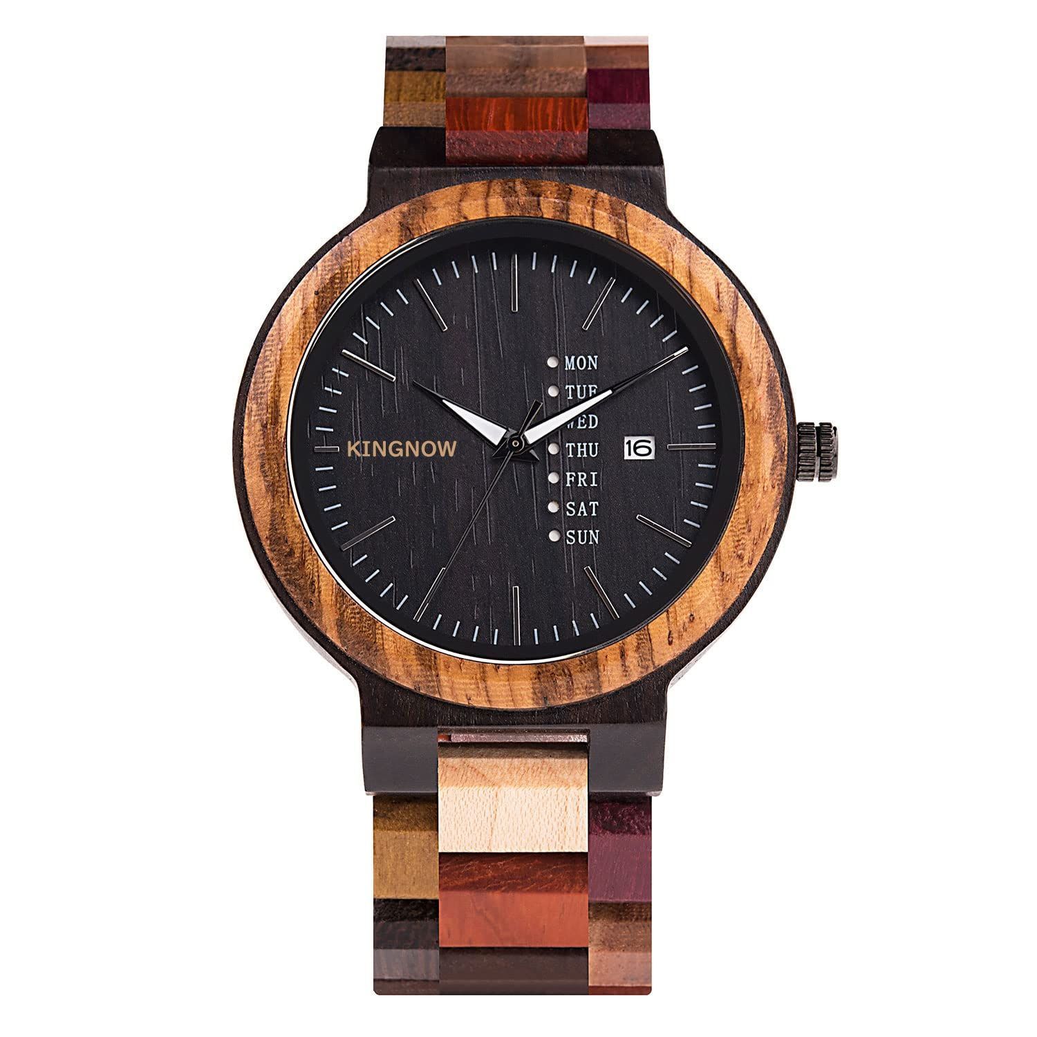 Amazon | RORIOS watch 木製腕時計 メンズ 天然木 人気 時計