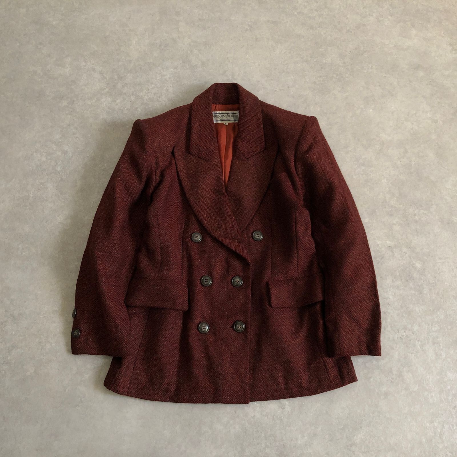 Yves Saint Laurent ヴィンテージ コレクション ヘリンボーン ウール 