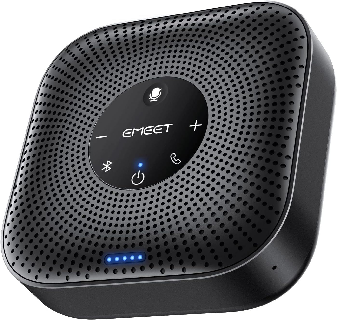 EMEET M0Plus スピーカーフォン 会議用 マイクスピーカー Bluetooth対応 4つのAIマイク 360˚全方向集音マイク エコー・ノイズのキャンセリング 連結機能付き 16人まで対応 USB-C接続 双方向通話 オン