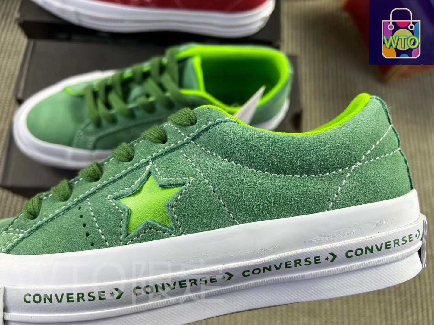 大人气大セール現品【今日特価】Converse One Star クラシックスエードボードシューズ ミューグリーン！送料無料！在庫限定のお得な価格です！ 産後 靴