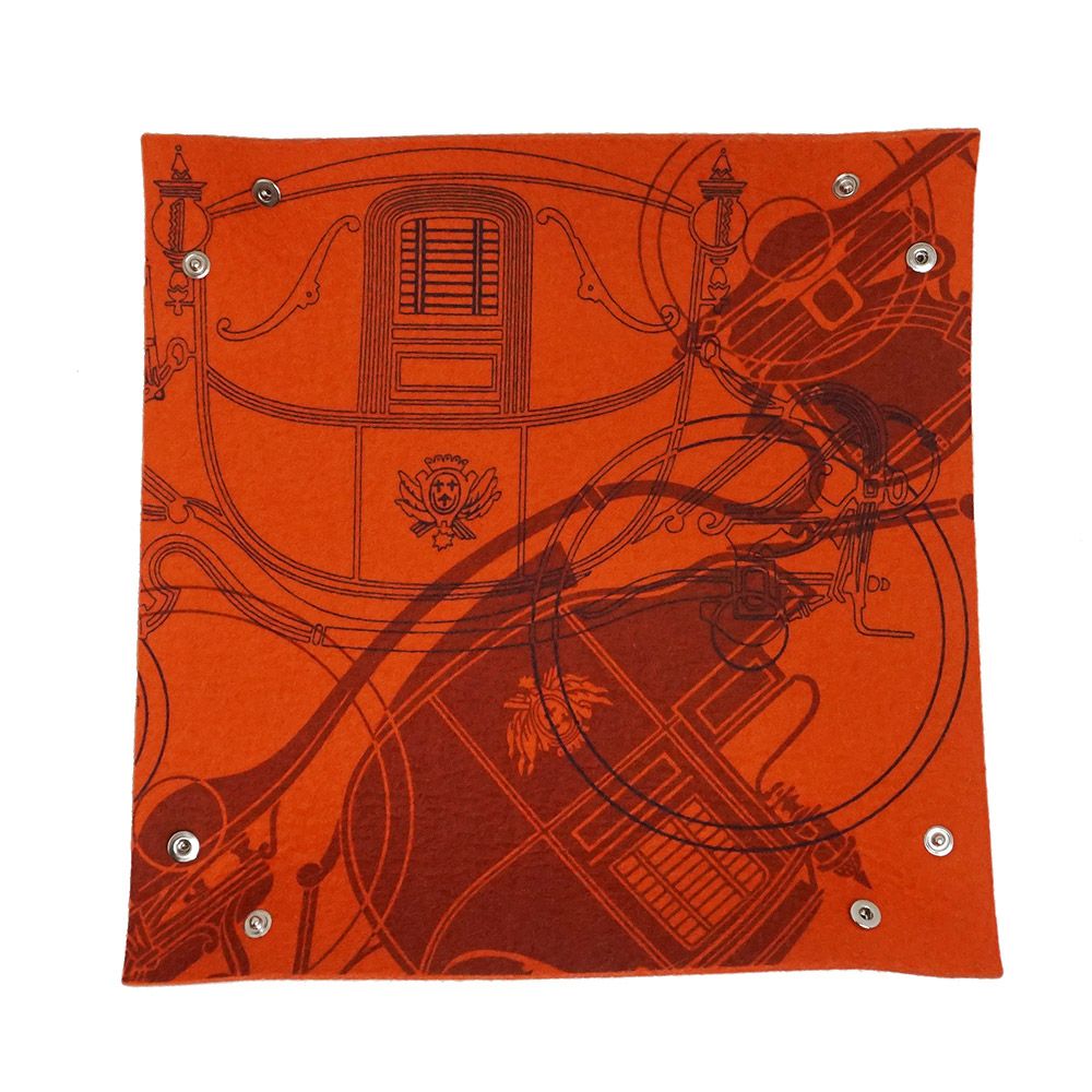 【新品！箱付】エルメス ヴィドポッシュミニ 小物入れ トレイ ブラウン オレンジ 新品！箱付】エルメス ヴィドポッシュミニ 小物入れ トレイ