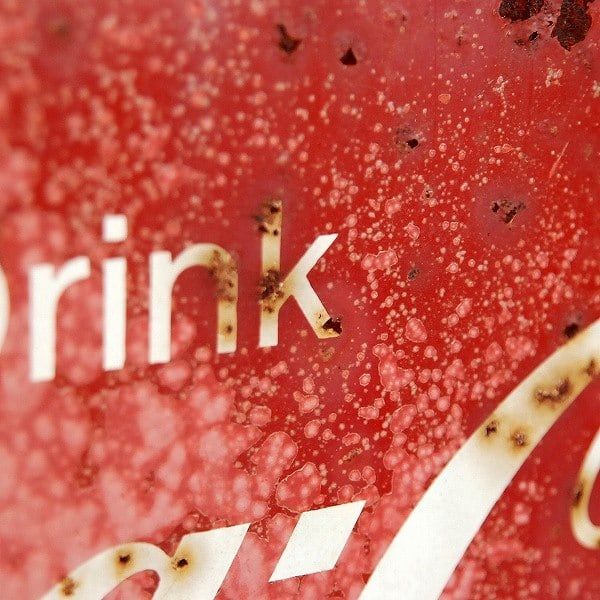 レトロ・ホーロー看板・コカコーラ・No.170613-07・梱包サイズ