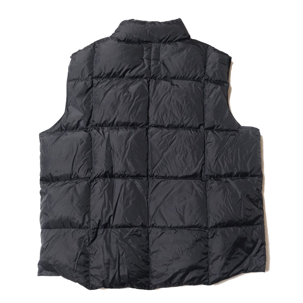 00's ランズエンド 良い ナイロン ダウンベスト 黒 (XL) ブラック