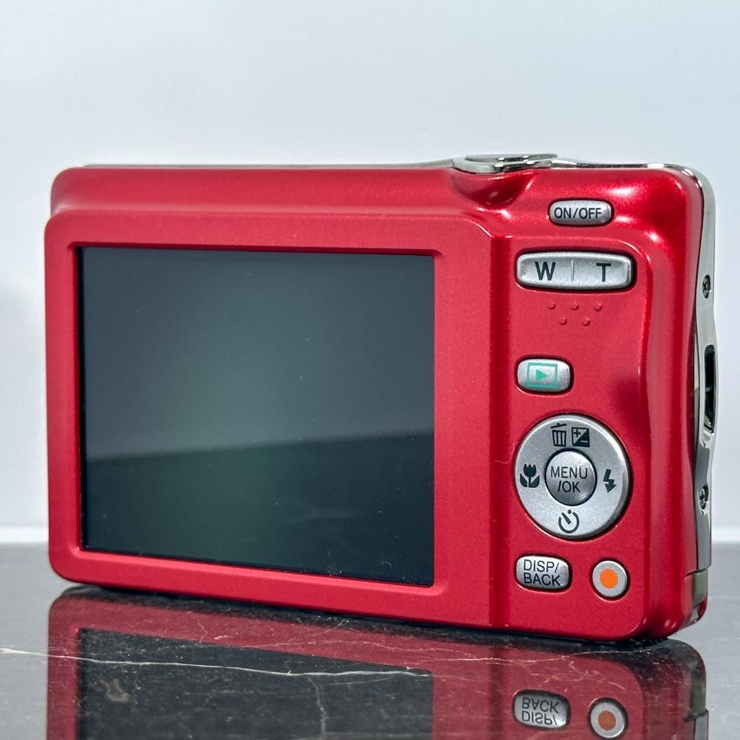 美品】FUJIFILM FinePix JX600 レッド 富士フイルム ファインピックス