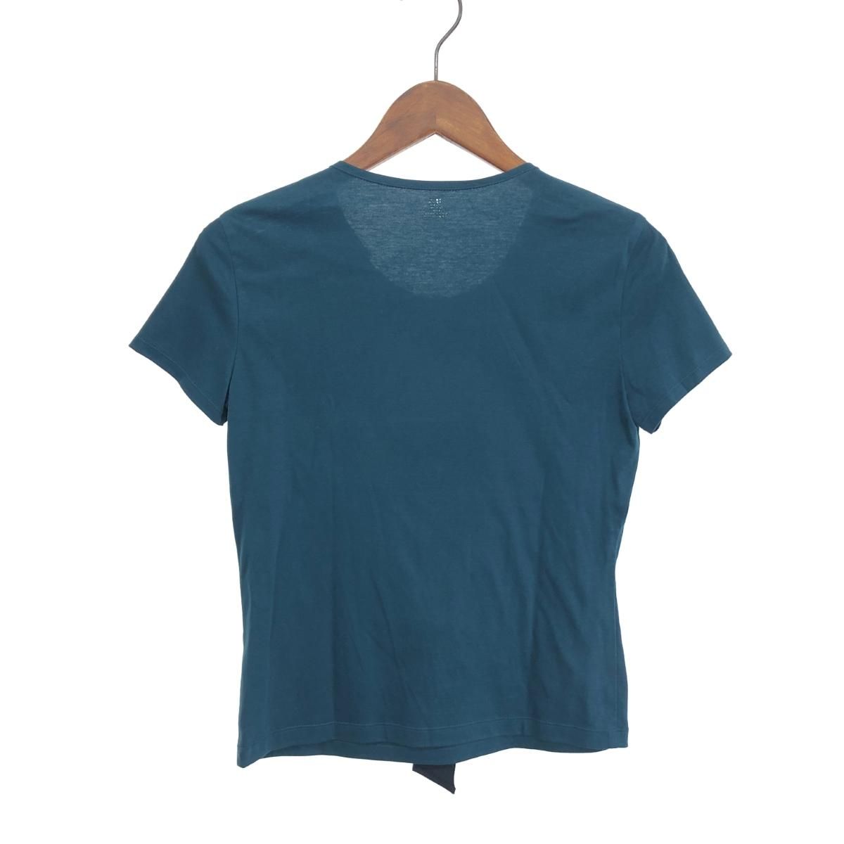 LANVIN en Bleu - LANVIN en Bleu(ランバンオンブルー) 半袖Tシャツ サイズ38 M レディース - 白×黒×マルチ LANVIN en Bleu(ランバンオンブルー) 半袖Tシャツ サイズ38 M