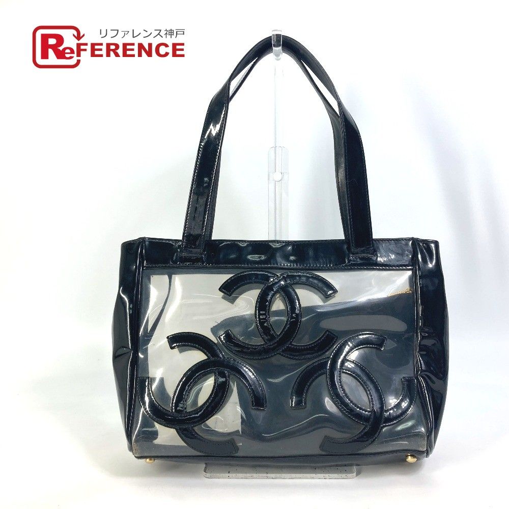 柔らかな質感の トリプルココ トートバッグ シャネル CHANEL ビニール メルカリ - バッグ