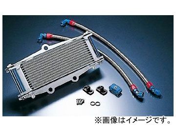 2輪 アクティブ セトラブ・アールズ ストレートオイルクーラーキット ＃6 9インチ10段 シルバー 14057810 JAN：4538792004693 カワサキ ゼファー400/χ