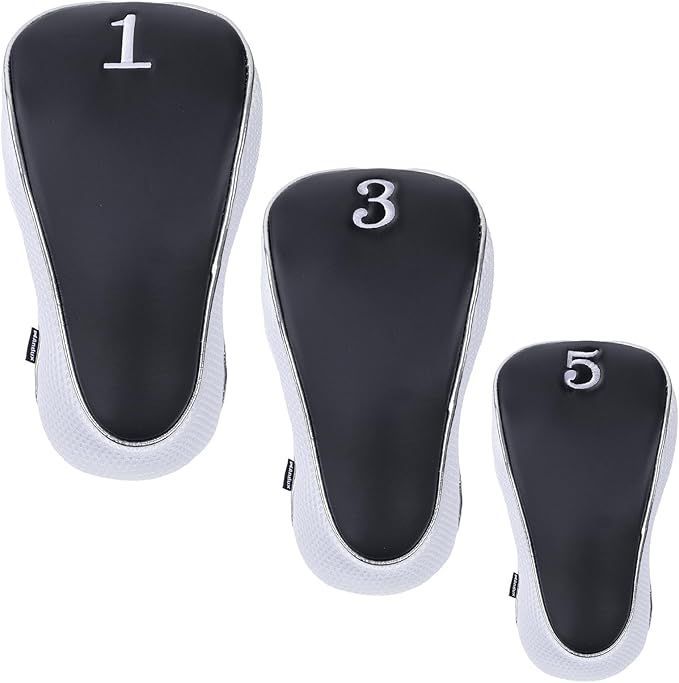 Andux ゴルフクラブヘッドカバー ゴルフ ウッドドライバー