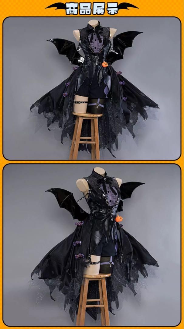 新品 UWOWO 原神 フリーナ 魔女 同人服 ハロウィン コスプレ衣装