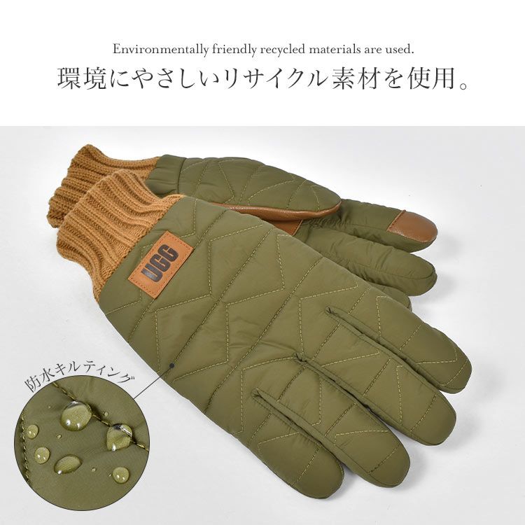 新品　タグ付き　UGG アグ 　メンズ　手袋 グローブ UGG 手袋 メンズ グローブ 防寒 防水 防風 スマホ対応 冬 裏ボア