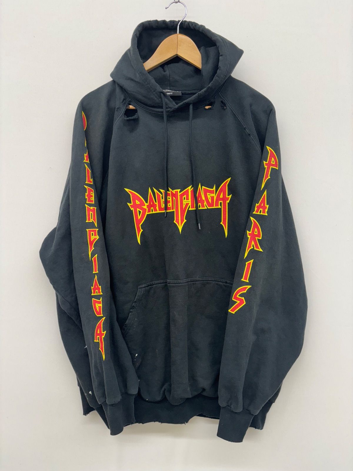 BALENCIAGA バレンシアガ L METALLICA LOGO PARKA メタリカ ロゴ